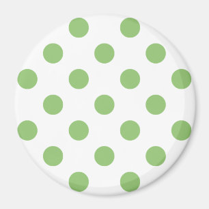 Aimant Cercles Pois Pistachio Green