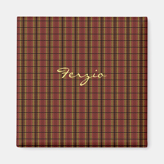 Aimant Cercles rétro chauds (Devant)