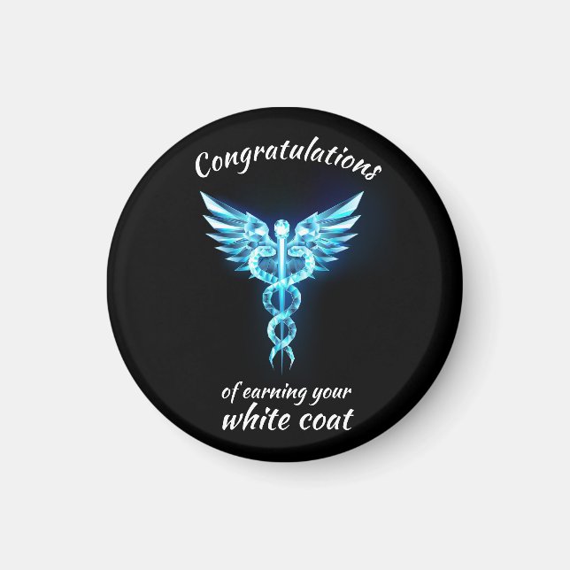 Aimant Cérémonie de la robe blanche Crystal Médicale (Devant)