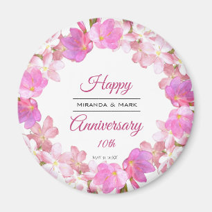 Aimant Cérémonie de l'anniversaire de la floraison rose