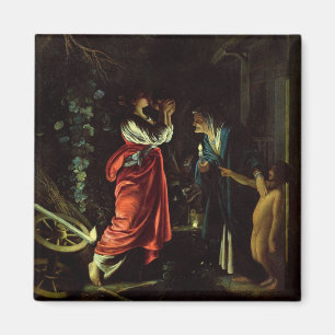 Aimant Ceres et Stellio (l'huile sur le cuivre)