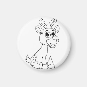 Aimant Cerf Animal Fawn Baby Young Animal Cute Carte post