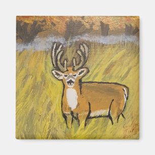 Aimant Cerf dans l'aimant d'automne
