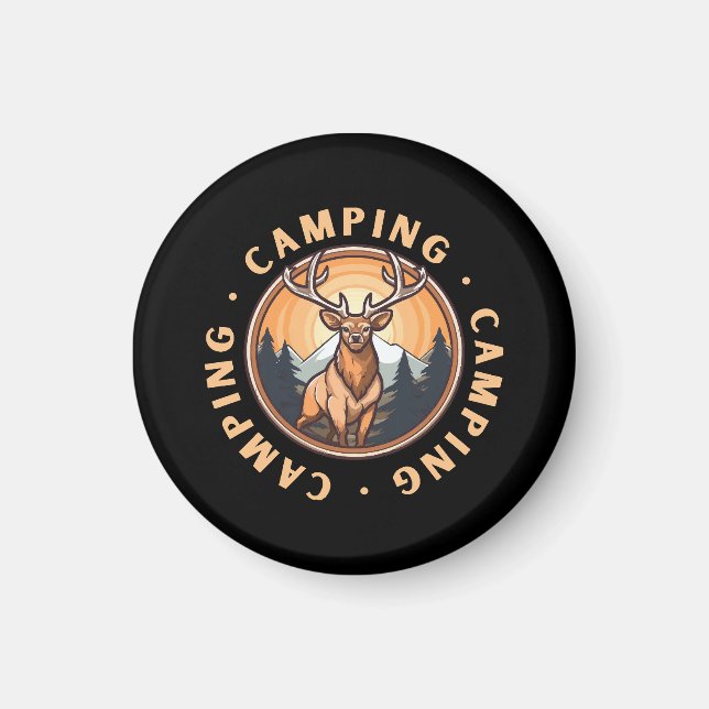 Aimant Cerf - Faune - Camping (Devant)