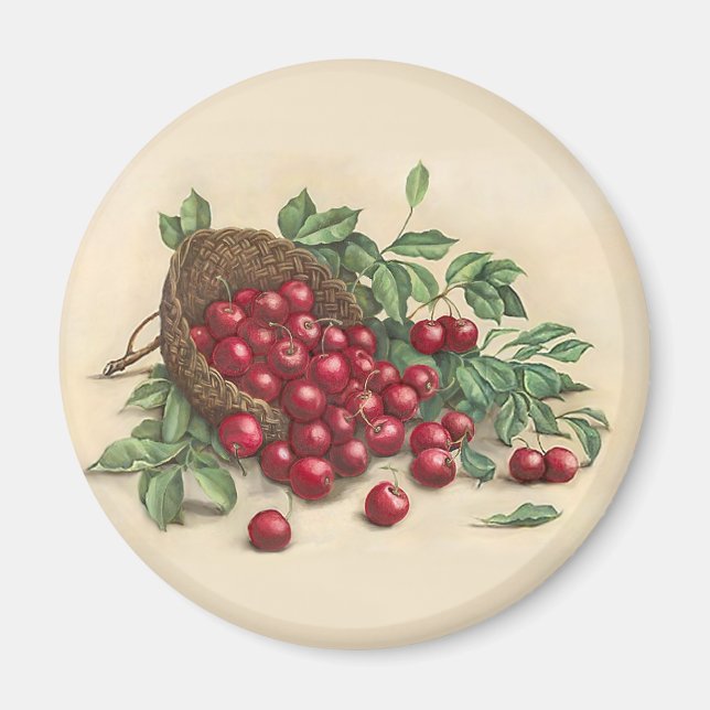 Aimant Cerises rouges sucrées (Devant)