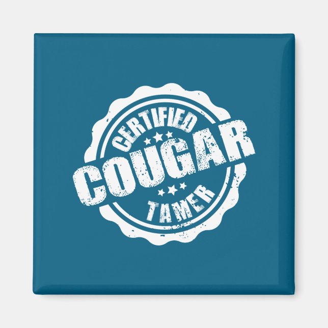 Aimant Certified Cougar Tamer Funny Mens Cougar Tamer  (Devant)