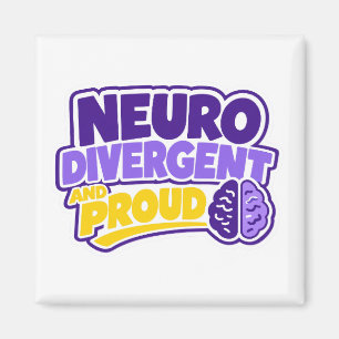 Aimant Cerveau neurodivergent et fier