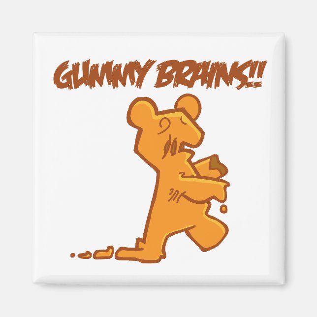 Aimant Cerveaux gommeux (Devant)