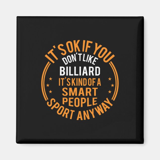 Aimant C'est bon si vous n'aimez pas Billiard Funny Billi (Devant)