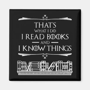 Aimant C'est ce que je fais Je lis des livres et je sais