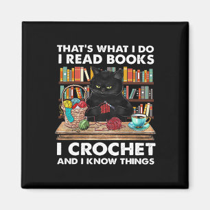 Aimant C'est ce que je fais Je lis Livre I Crochet Et je