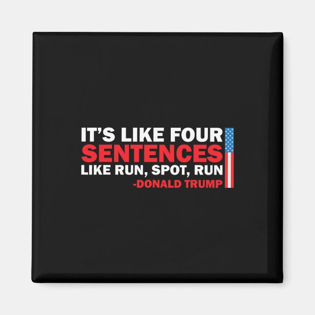 Aimant C'Est Comme Quatre Phrases Comme Run Spot Run Trum (Devant)