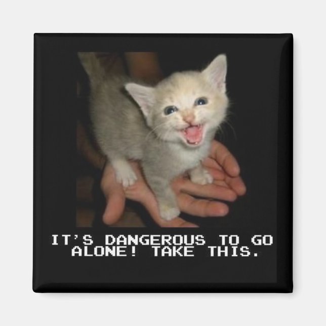 Aimant C'est dangereux d'aller seul à l'aimant (Devant)