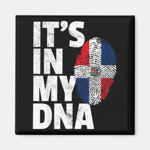 Aimant C'est Dans L'Adn Drapeau De La République Dominica