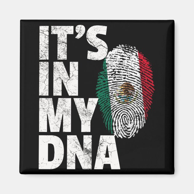 Aimant C'est Dans Mon Adn Drapeau Du Mexique Cinco De May (Devant)