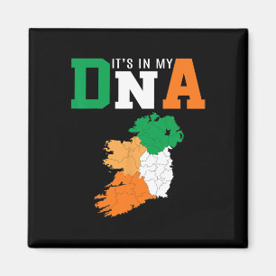 Aimant C'est Dans Mon Adn Irlande Drapeau Irlandais Cadea