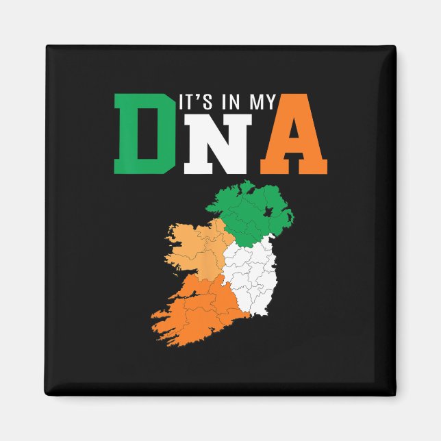 Aimant C'est Dans Mon Adn Irlande Drapeau Irlandais Cadea (Devant)