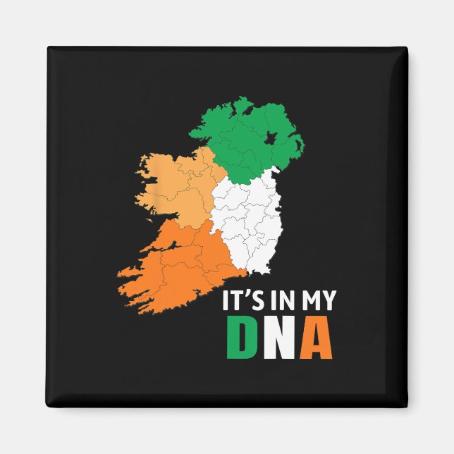 Aimant C'est Dans Mon Adn Irlande Drapeau Irlandais Cadea (Devant)