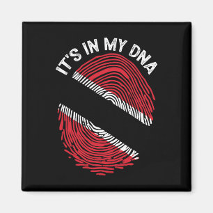 Aimant C'est dans mon Adn Trinité-et-Tobago Drapeau Fière