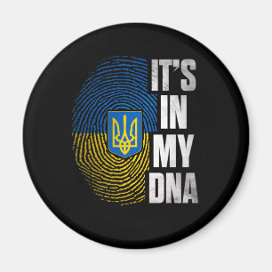 Aimant C'est dans mon ADN Ukraine empreintes digitales