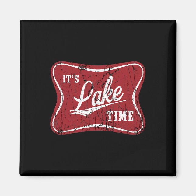 Aimant C'est la pêche drôle du lac (Devant)