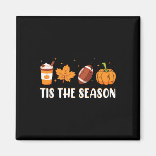 Aimant C'Est La Saison Citrouille Leaf Latte Fall Thanksg