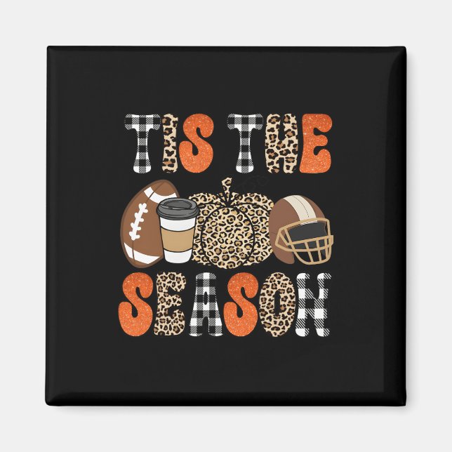 Aimant C'Est La Saison Citrouille Leaf Latte Fall Thanksg (Devant)