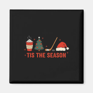 Aimant C'est la saison de hockey de Noël