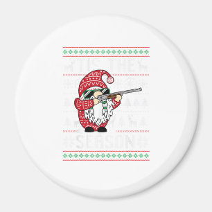 Aimant C'Est La Saison Deer Gnome Reindeer Noël