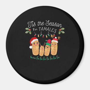 Aimant C'est la saison des tamales Noël mexicain moderne