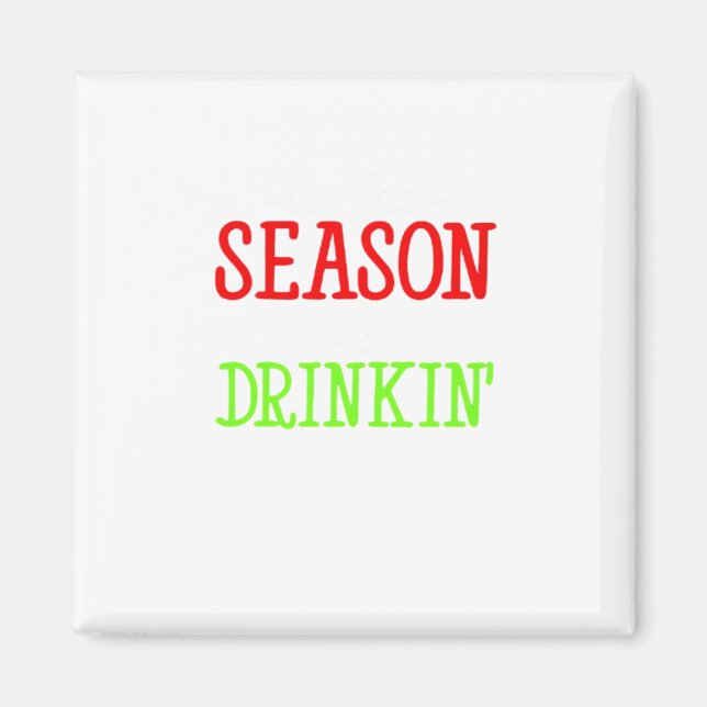 Aimant C'Est La Saison D'Être Des Vacances Boissons (Devant)
