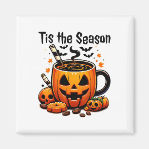 Aimant C'est la saison Halloween Café au potiron épicé de