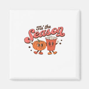 Aimant C'Est La Saison Retro Halloween Automne Fête Vinta