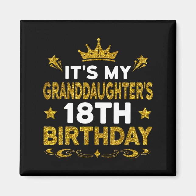 Aimant C'est l'anniversaire des 18 ans de ma petite-fille (Devant)