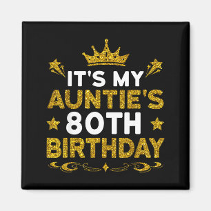 Aimant C'est l'anniversaire des 80 ans de ma tante Joyeux