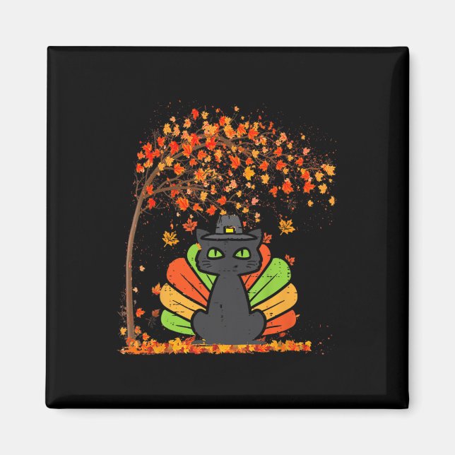 Aimant C'est l'automne, les amis, feuille d'arbre d'autom (Devant)