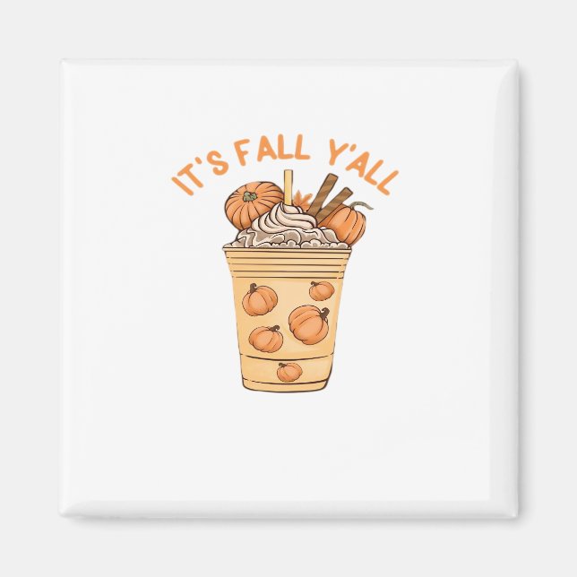 Aimant C'est l'automne, les gens cools rétro (Devant)