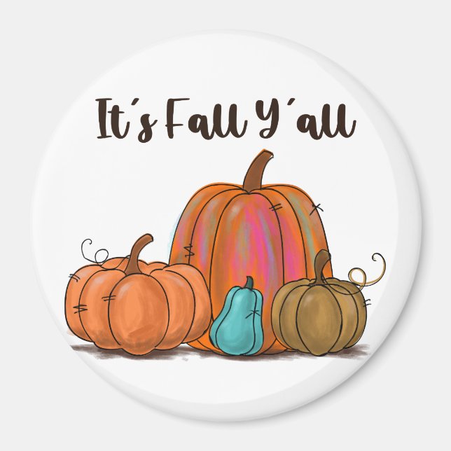 Aimant C'est le Citrouille de l'automne Y'all (Devant)