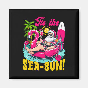 Aimant C'est le soleil de la mer Santa Beach été Noël en