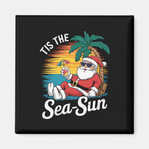 Aimant C'est le soleil de la mer Santa Beach Noël en juil