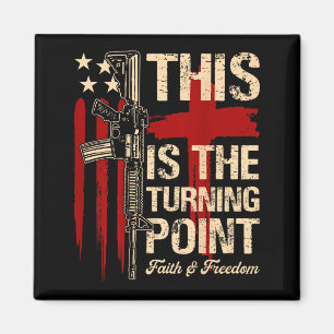 Aimant C'est le tournant Foi Croix Nous Drapeau Patr