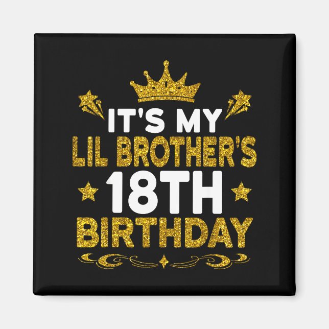 Aimant C'est les 18 ans de mon petit frère Joyeux 18 ans  (Devant)