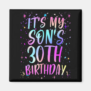 Aimant C'est les 30 ans de mon fils Coloré Joyeux 30 ans