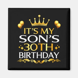 Aimant C'est les 30 ans de mon fils Joyeux Anniversaire 3