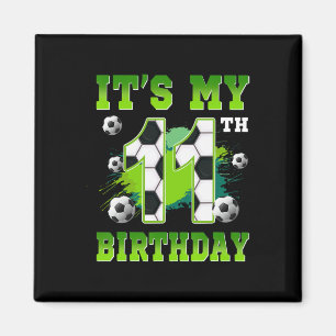 Aimant C'est ma fête d'anniversaire de football pour mes