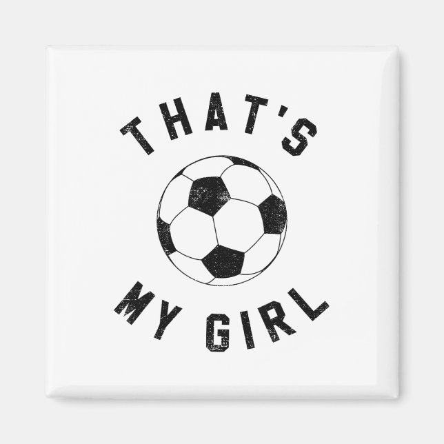 Aimant C'est ma fille footballeuse  (Devant)