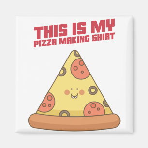 Aimant C'Est Ma Pizza Qui Fait Coeur De Chemise