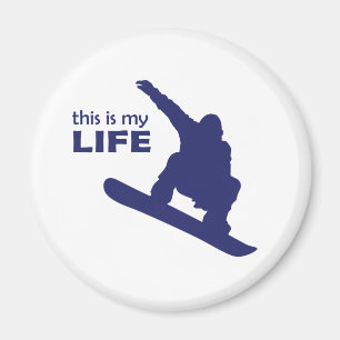 Aimant C'Est Ma Vie (Snowboard)