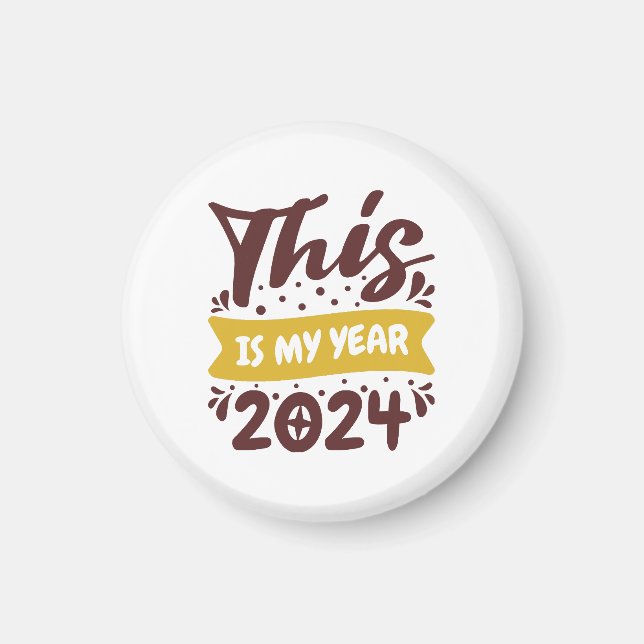 Aimant C'est mon année 2024 (Devant)