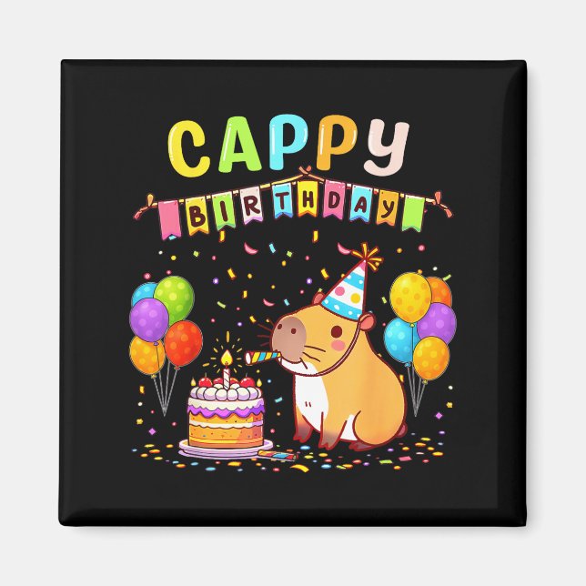 Aimant C'est mon anniversaire les filles Amoureux de capy (Devant)